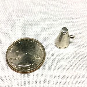 Sterling silver megaphone charm
